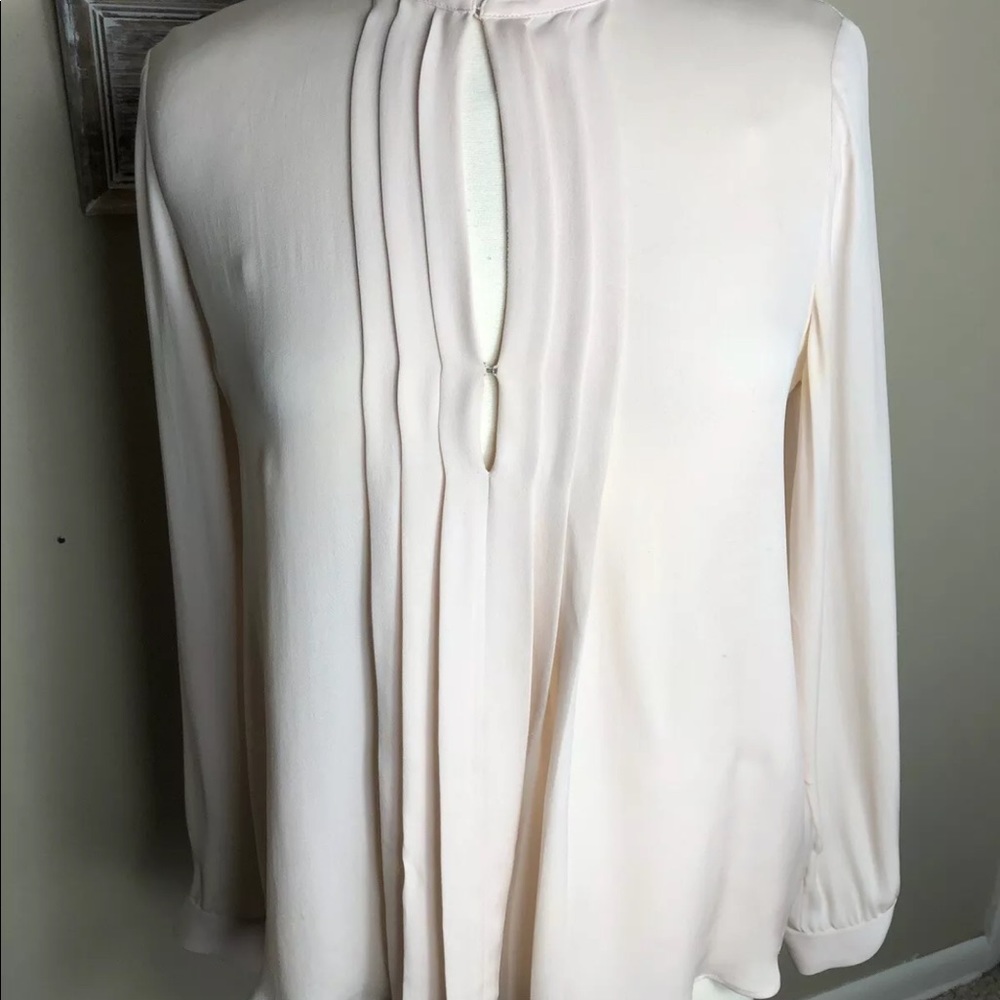 L’Agenece Lauren Silk Georgette Pleated Blouse 4